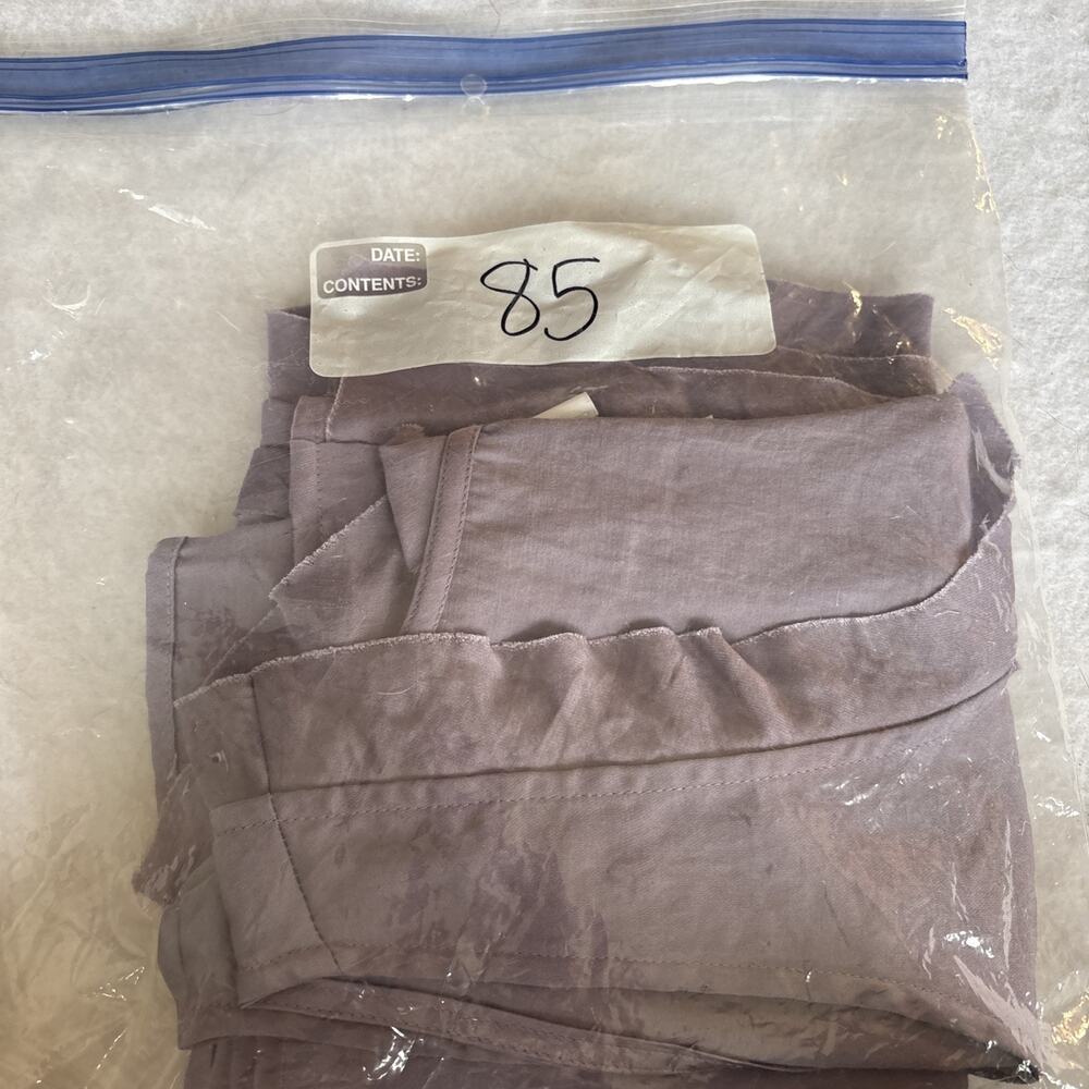 LOFT Ann Taylor Silky Lavender Ruffle Front Sleeveless Blouse Sz L Classic Work - Picture 9 of 9